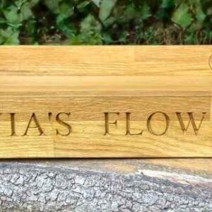 Butcher Block Oak Tray Personalised Engraving